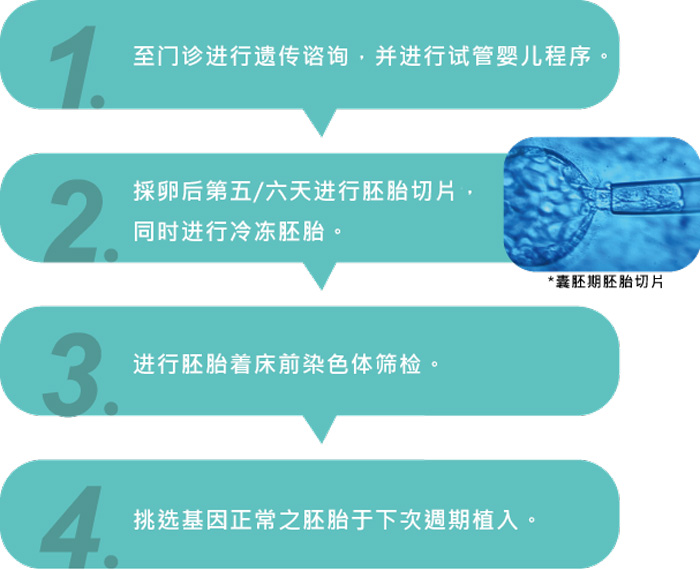 胚胎着床前染色体筛检(PGS)之流程